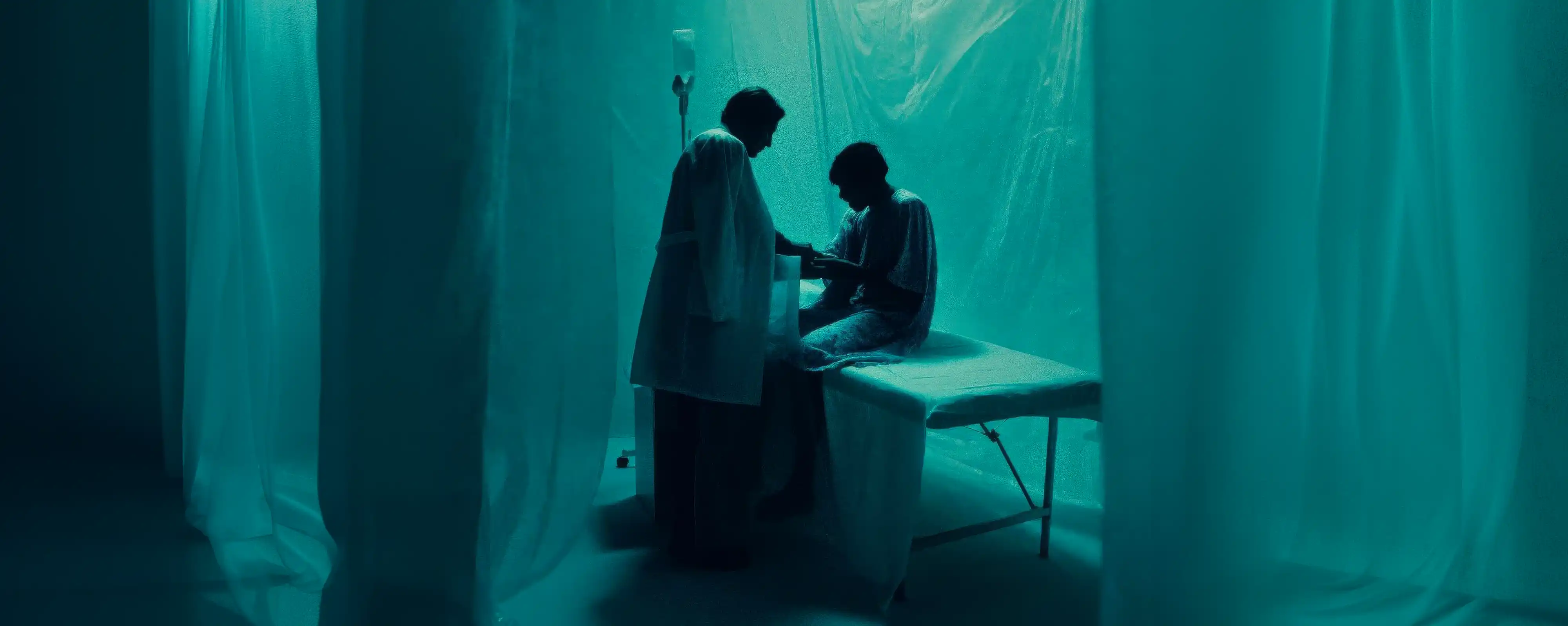 Placeholder card for healthcare advertising article — the nurse at 2am as the actual advertisement, not the patient watching TV