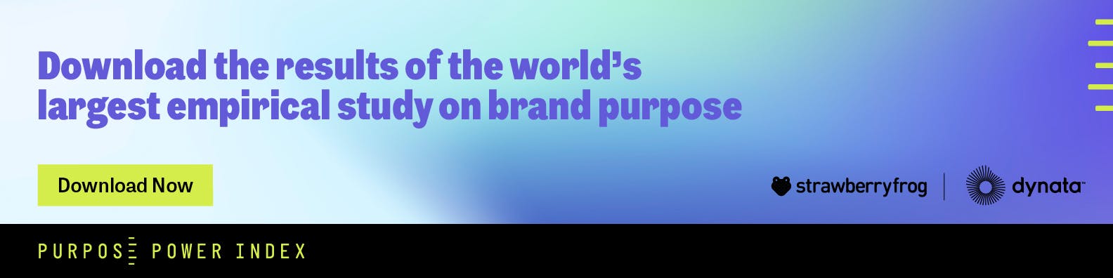 Download results of the word's largest study on brand purpose - Purpose Power Index 2022