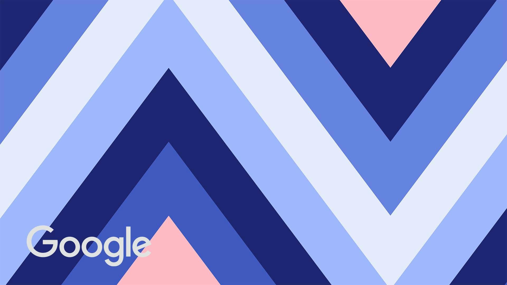 Zig-zag pattern with a pink, blue, and purple color palette.
