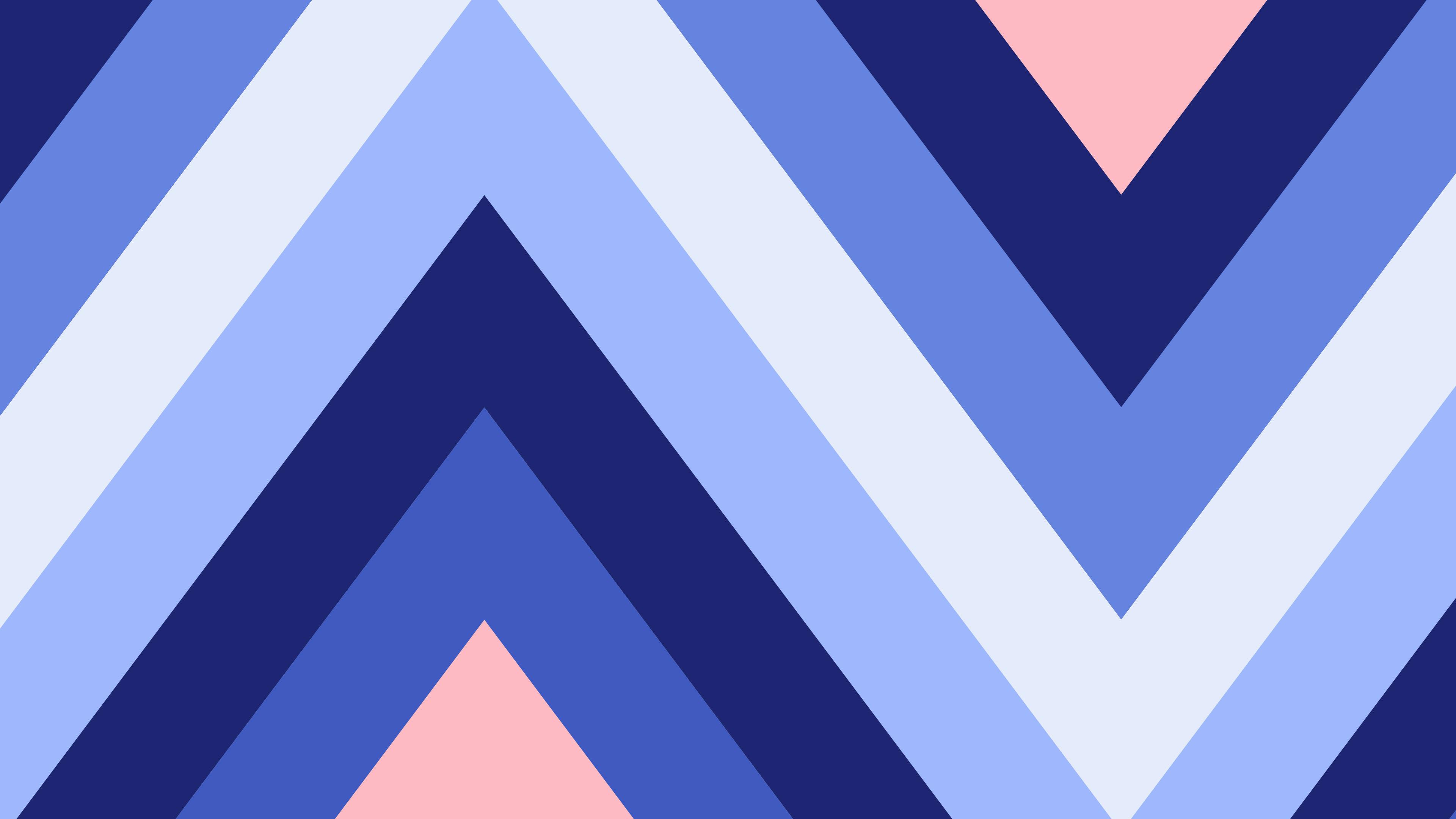 Zig-zag pattern with a pink, blue, and purple color palette.